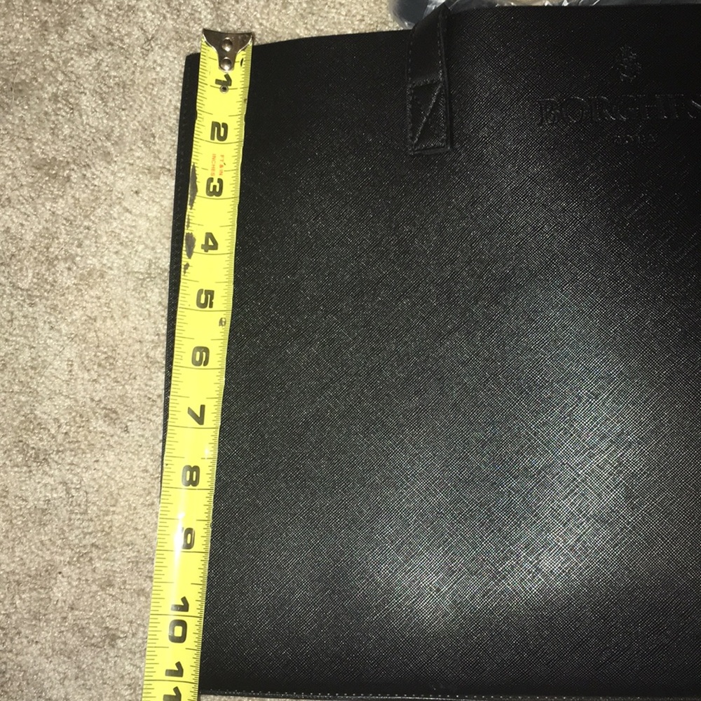 Sold *New Borghese Black & Gold Travel Tote - Picture 6 of 8